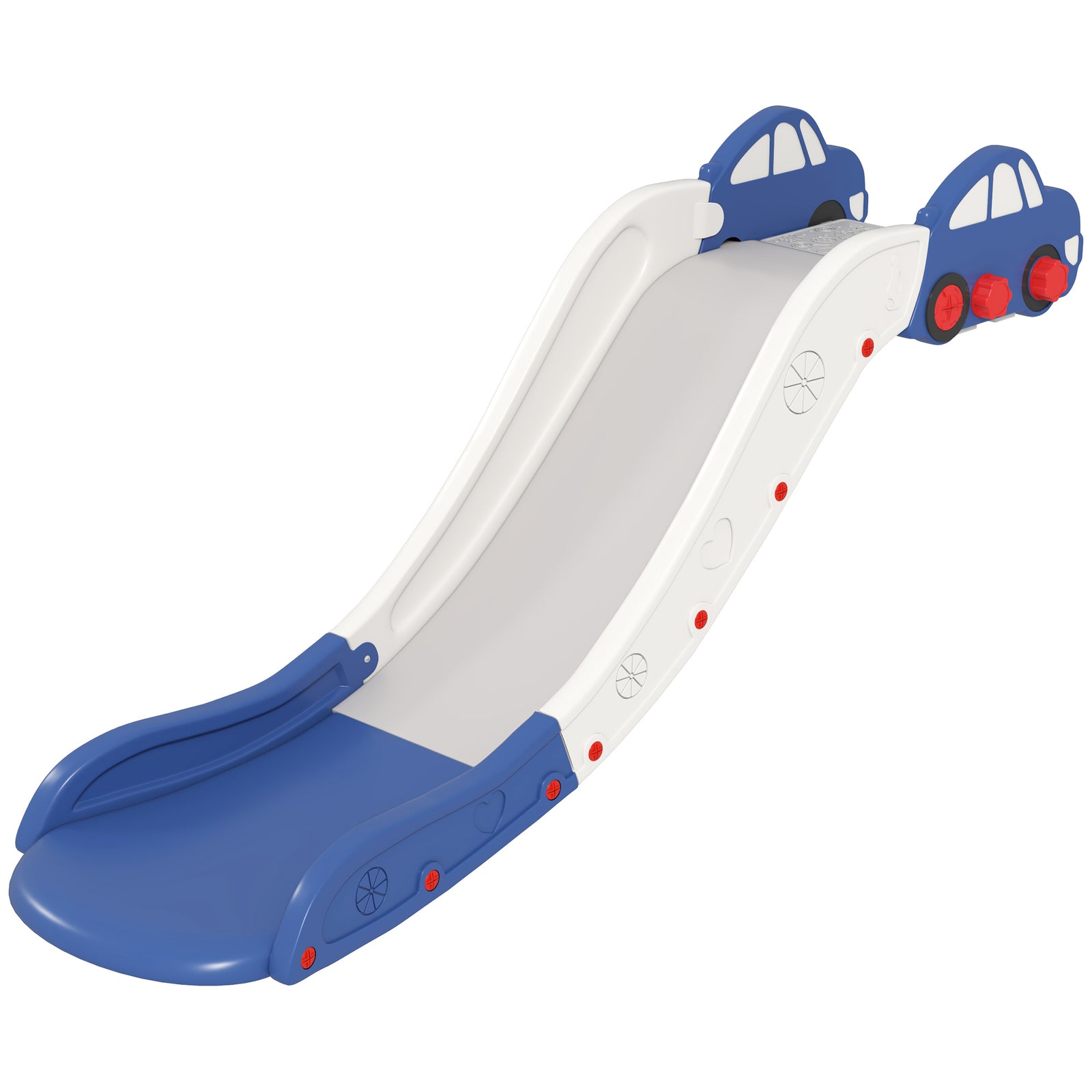 AIYAPLAY Kids Slide for Bed, Sofa, with Extended Length, Easy to assemble and Store, Blue