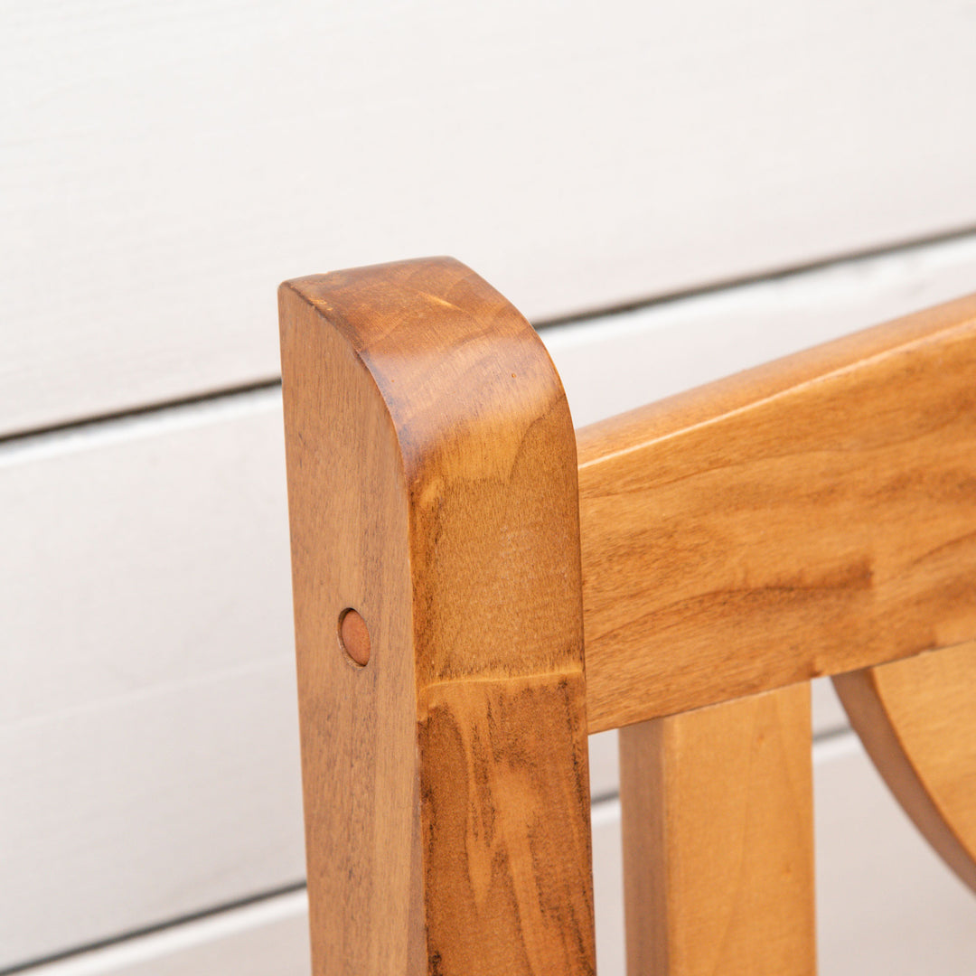 MCL 2-Seater Wooden Garden Bench Outdoor Patio Loveseat for Yard, Lawn, Porch, Natural