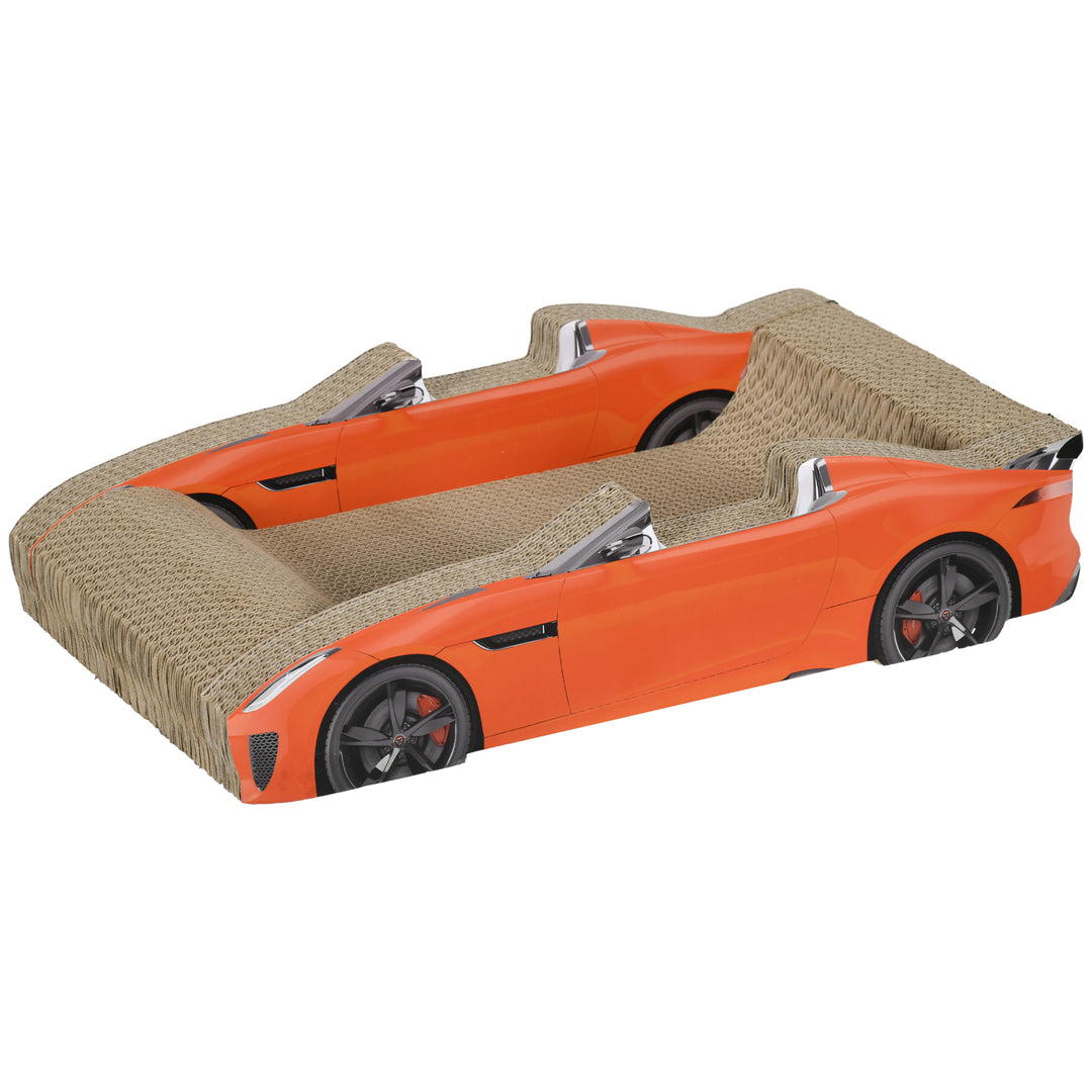 2 in 1 Cat Scratching Board with Catnip, Car-shaped