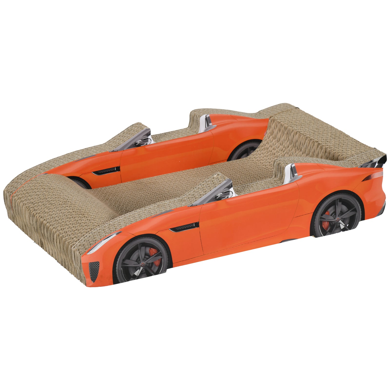 2 in 1 Cat Scratching Board with Catnip, Car-shaped