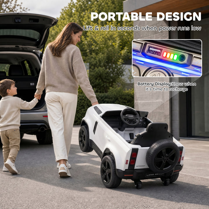 Land Rover Licensed 12V Kids Ride on Car with Remote, Suspension, Slow