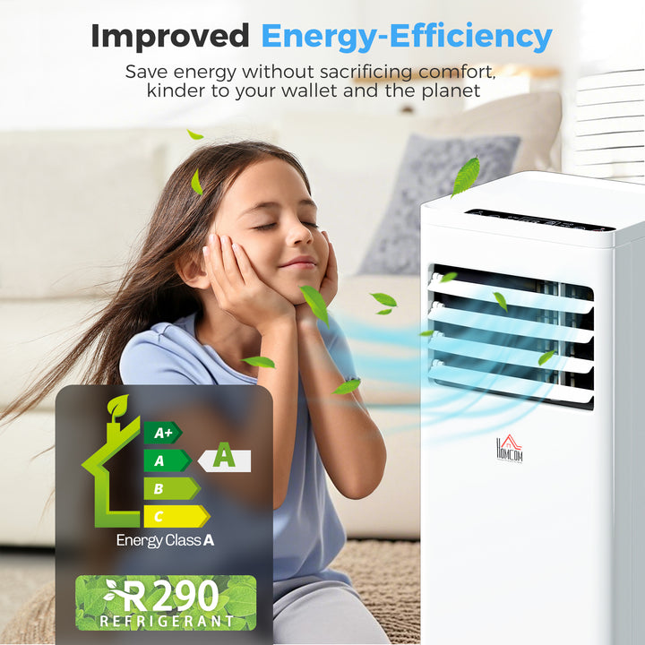 Portable Air Conditioner 5000 BTU, 4-in-1 Cooling, Dehumidifier, Fan, Sleep Mode, Air Conditioning Unit with Digital Display & Remote Control, 24H Timer, Window Venting Kit, for Room up to 18㎡