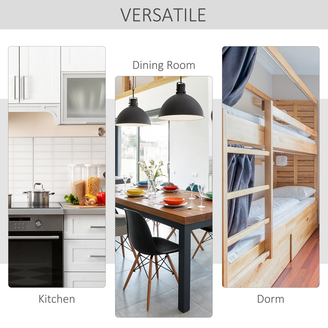 MCL Foldable Dining Table Drop-Leaf Folding Desk Side Console with Storage Shelf for Kitchen,Dining Room