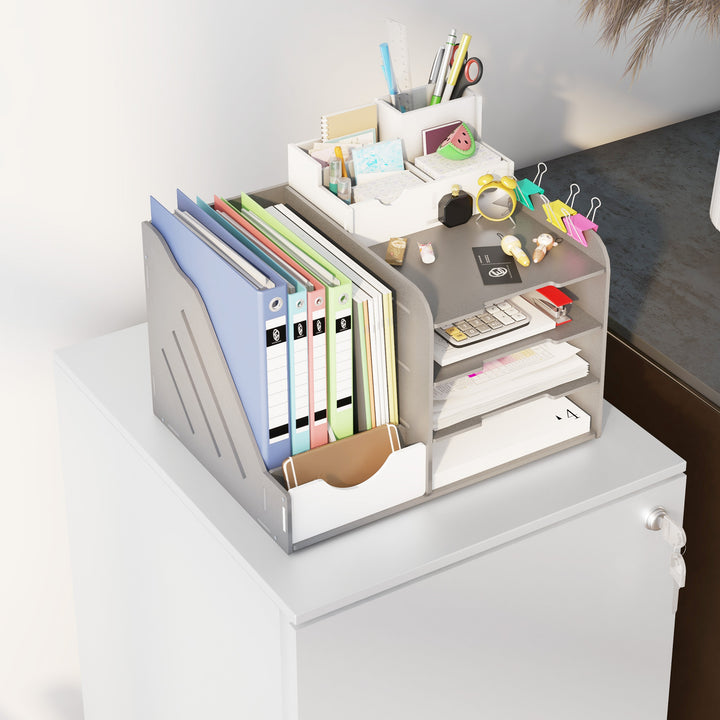 2-Drawer Vertical Filing Cabinet with Lock and 5 Wheels, Steel Mobile File Cabinet, for A4, Legal and Letter Size, Pre-Assembled Body, White