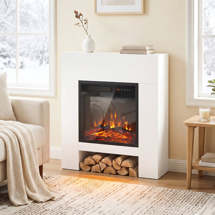 Freestanding Electric Fireplace Suite, Electric Fire and Surround - view 2