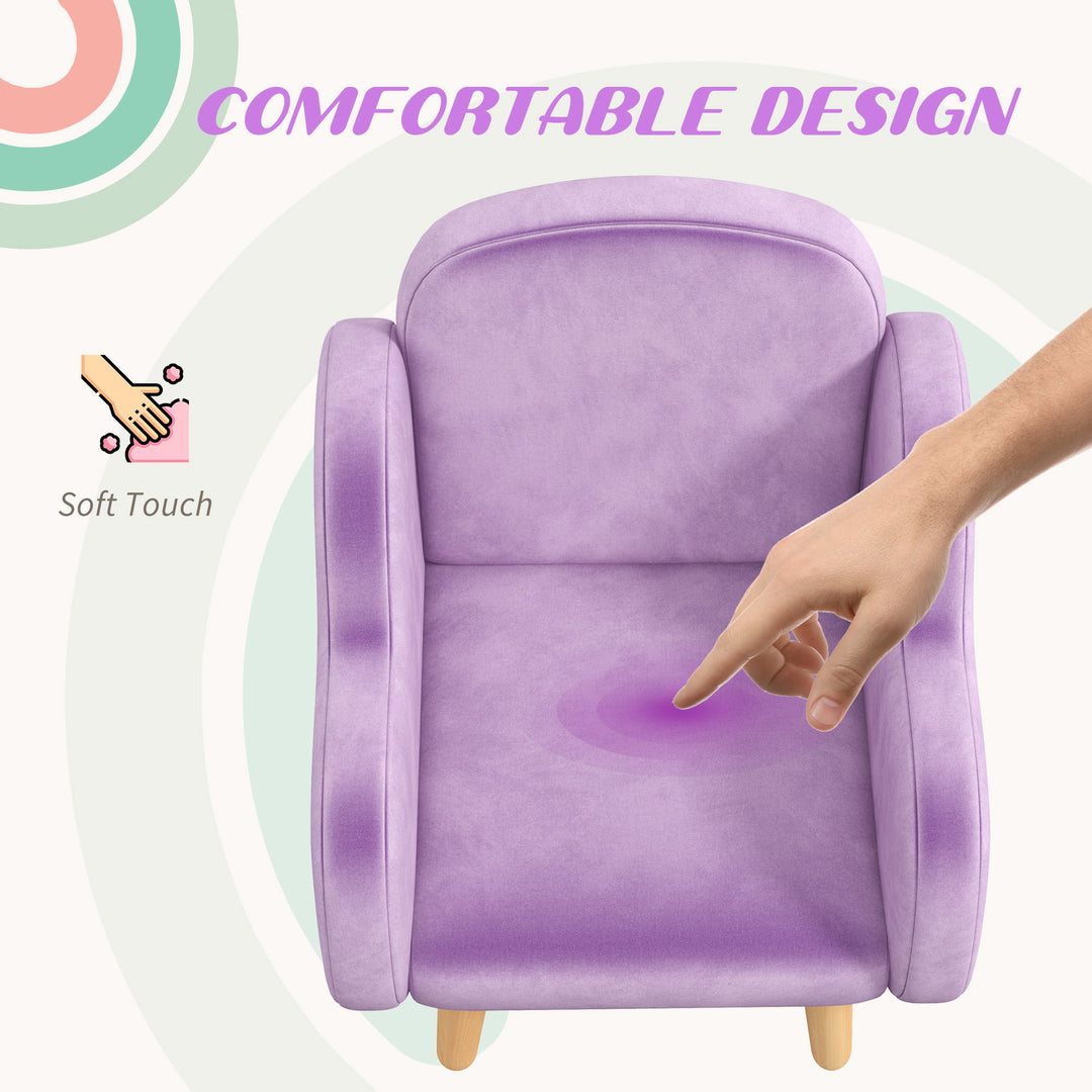 ZONEKIZ Cloud Shape Toddler Armchair, Ergonomically Designed Kids Chair, Children Playroom Mini Sofa for Relaxing for Ages 1.5-5 Years | Aosom UK