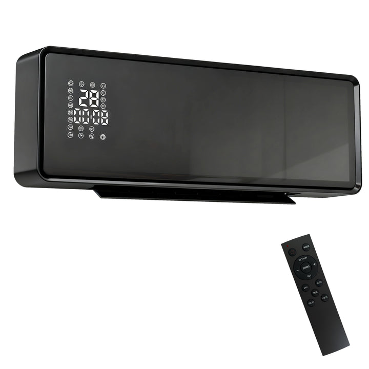 2000W Ceramic Electric Heater with Fan, Adjustable Thermostat, Wall Mo