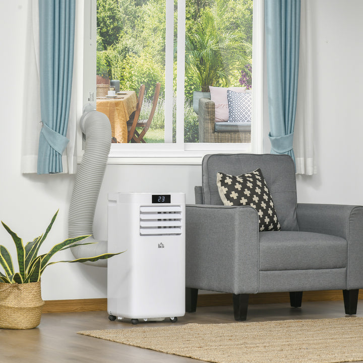 7000 BTU Air Conditioning Unit, 3-in-1 Portable Air Conditioner, Dehumidifier, Cooling Fan with Remote Control, Digital Display, 2 Speeds, 24H Timer, Window Venting Kit, 15m²