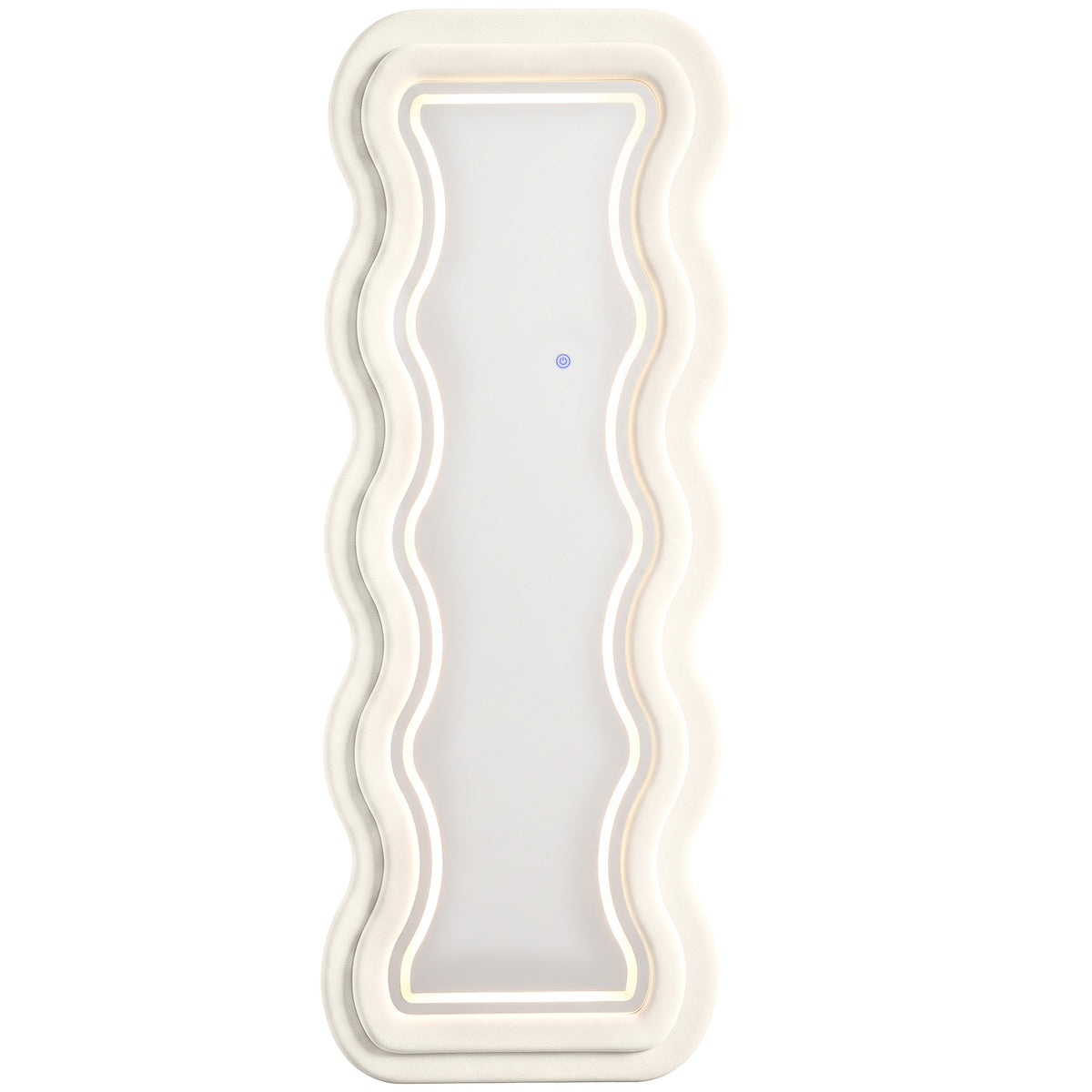 Full Length Mirror, 160 x 60 cm Wavy Full Body Wall Standing Mirror