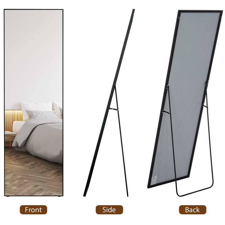Full Length Mirror, Aluminium Alloy Framed Full Body Mirror with Tempe