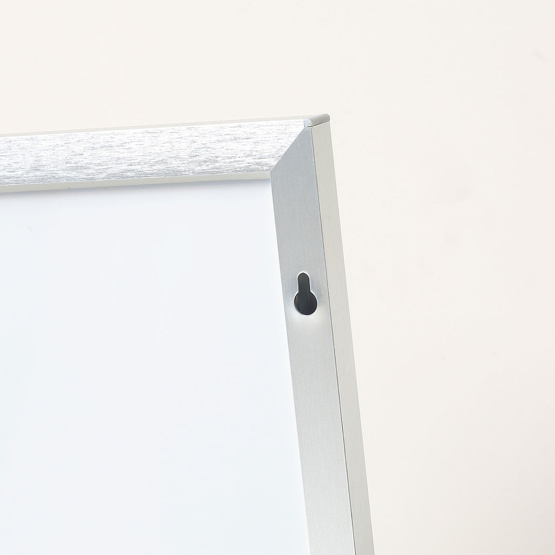 MCL Full Length Mirror Wall-Mounted, 160 x 40 cm Freestanding Rectangle Dressing Mirror for Bedroom, Living Room, Silver Frame