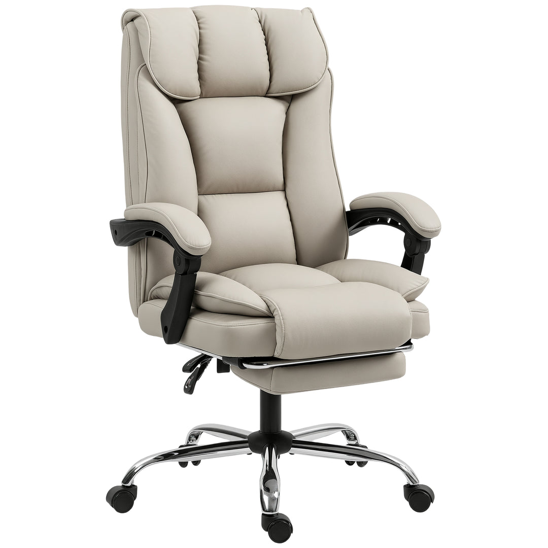Pet-Friendly Faux Leather Computer Desk Chair, Executive Office Chair 