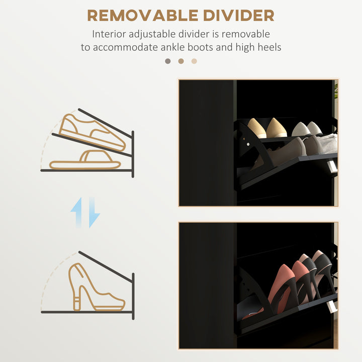 MCL Three-Drawer Minimalistic Shoe Cabinet - Black