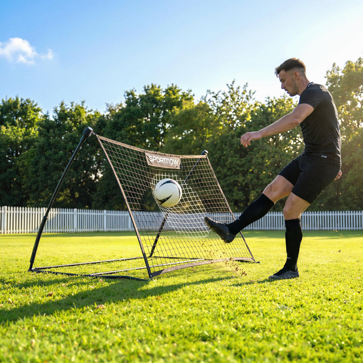 Football Rebounder Net, Portable Kickback Football Rebounder Net with 
