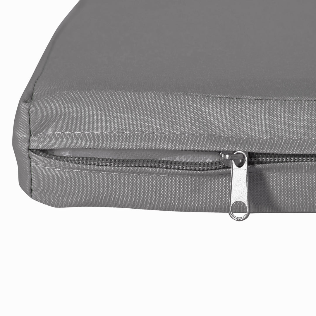 Outdoor Seat Cushion Pads for Rattan Furniture, 3 PCs Garden Furniture Cushions, Dark Grey