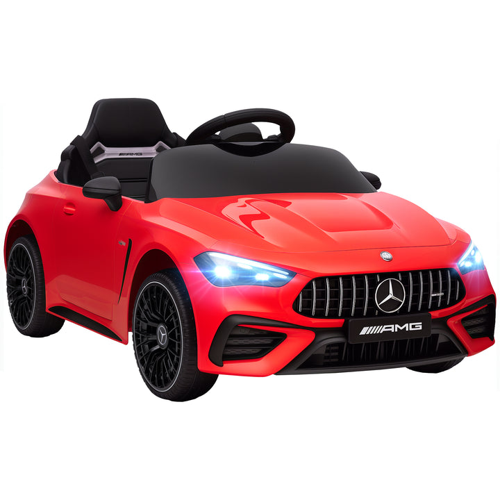 MCL Licensed Mercedes AMG Kids Electric Car, 12V Ride On Car with Dual Motors, Remote Control for 3-6 Years, Red