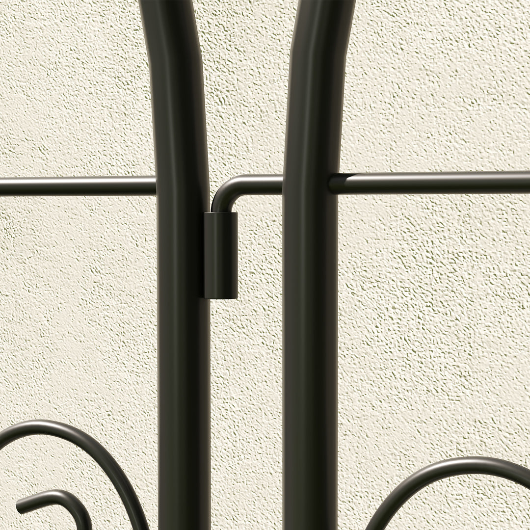 Set of 2 Garden Trellis, Metal Fence Panels for Climbing Outdoor Plants, Flowers, 150 x 50cm