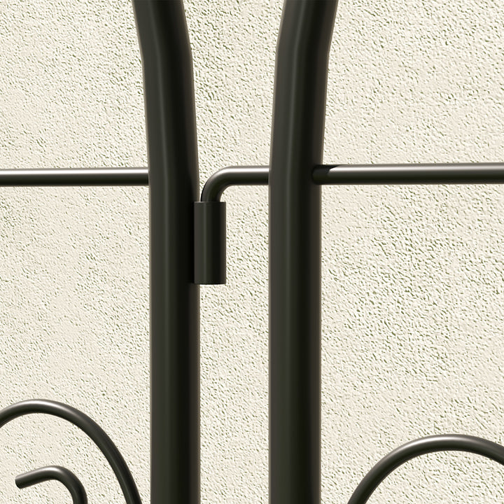 Set of 2 Garden Trellis, Metal Fence Panels for Climbing Outdoor Plants, Flowers, 150 x 50cm
