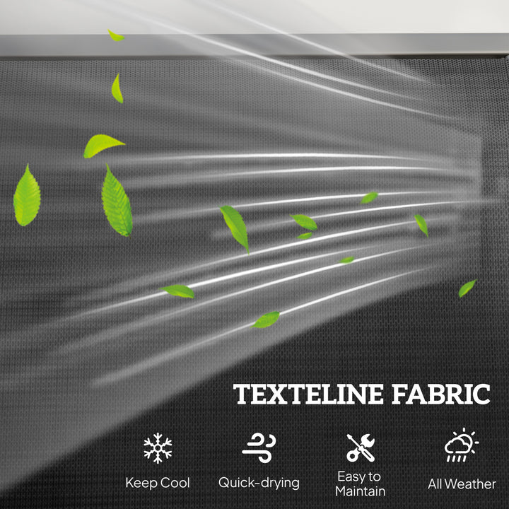 MCL 3-Seat Glider Rocking Chair for 3 People Garden Bench Patio Furniture Metal Frame, Black