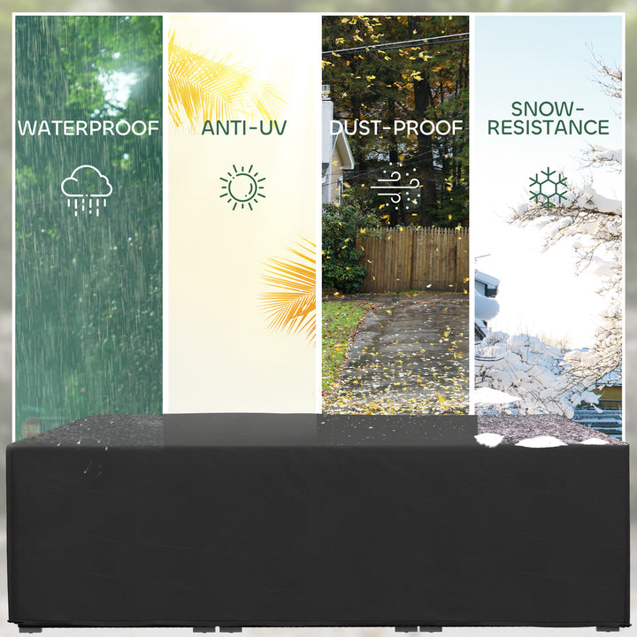 155 x 222cm Waterproof Furniture Cover - Black