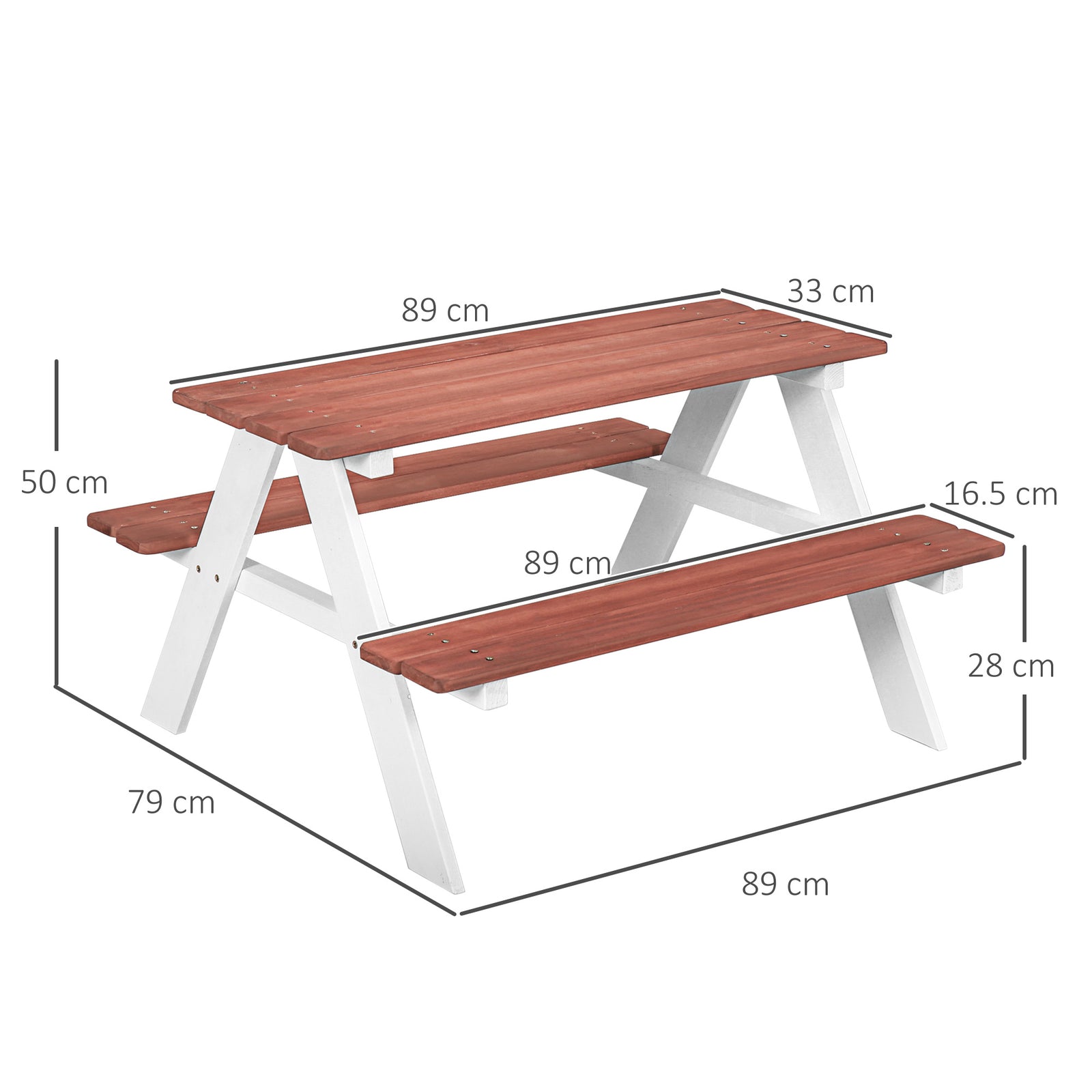 Kids Picnic Table, Wooden Table and Bench Set, Kids Garden Furniture f