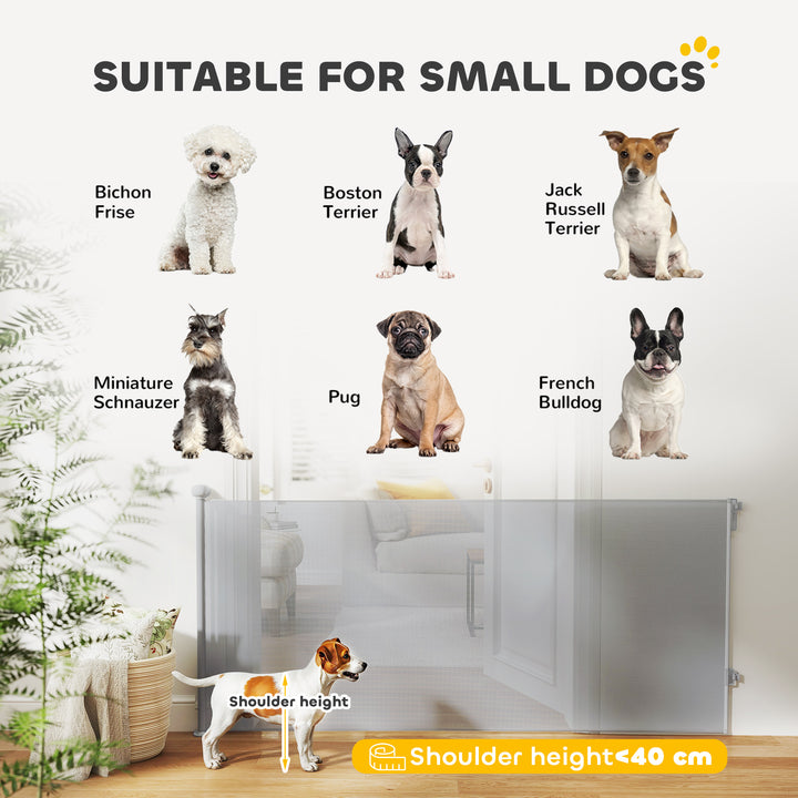 Retractable Stair Gate Extends Up to 180 cm Wide, Dog Gate for Doorways, Stairways, Hallways, Grey