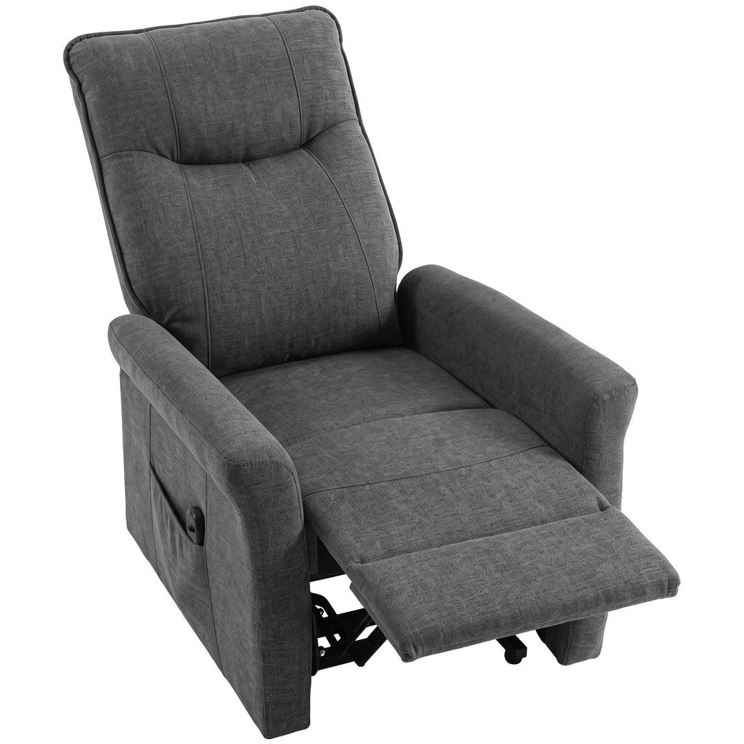 Power Lift Chair, Chenille Rise and Recliner Armchair with Pocket