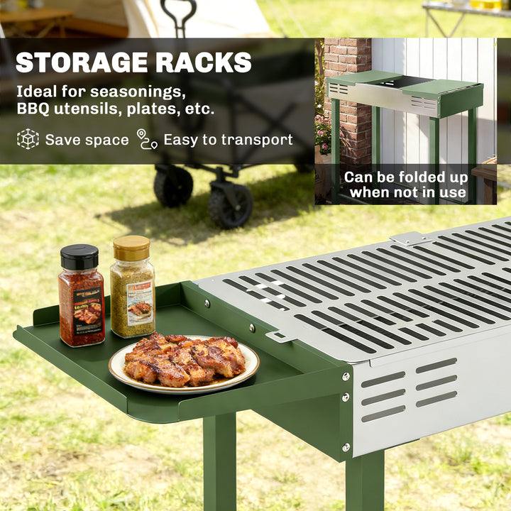BBQ Rotisserie Grill Roaster Charcoal Spit Roasting Machine for Chicke