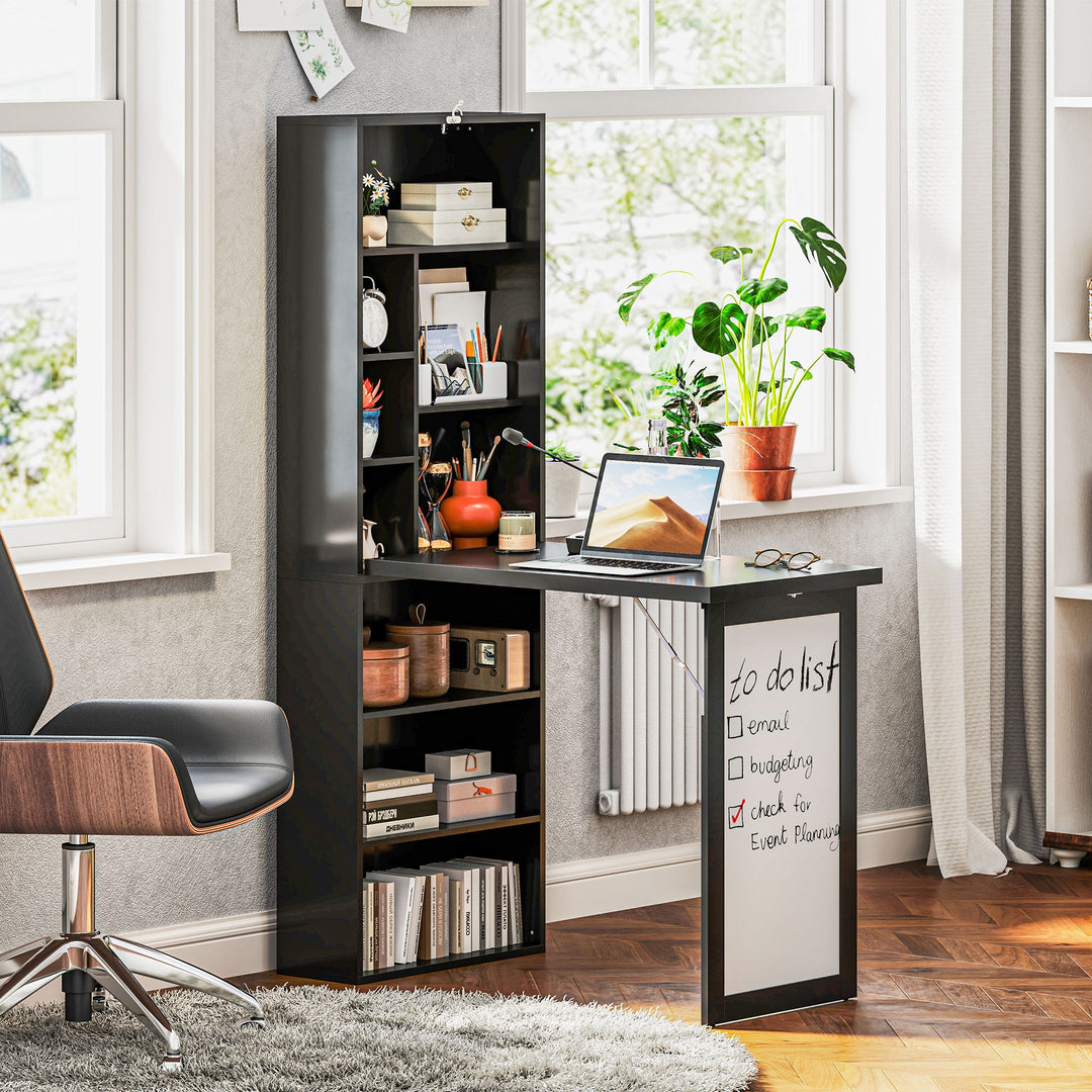 Three-Part Work Desk, with Storage and Writing Board