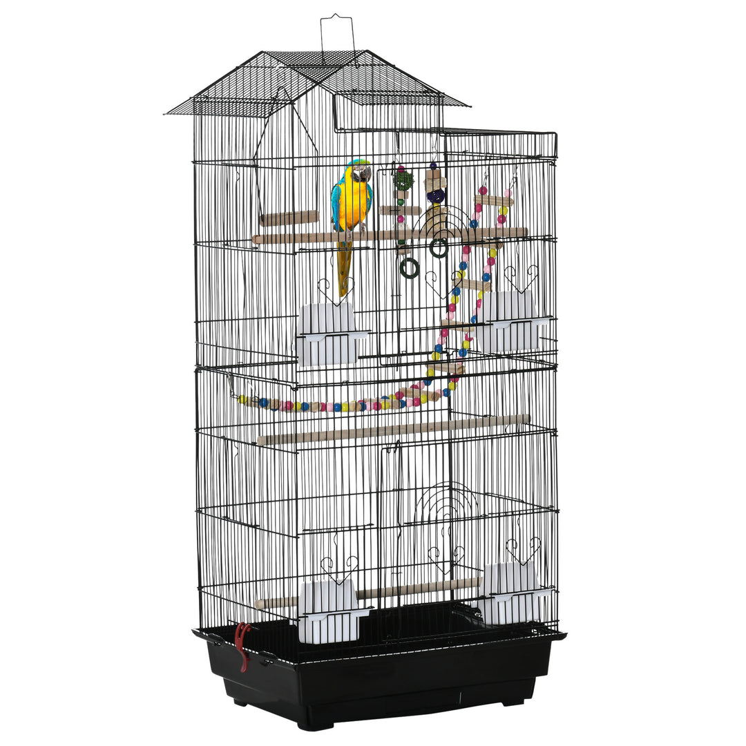 Bird Cage for Budgies, Finches, Canaries w/ Accessories, Toys, Tray