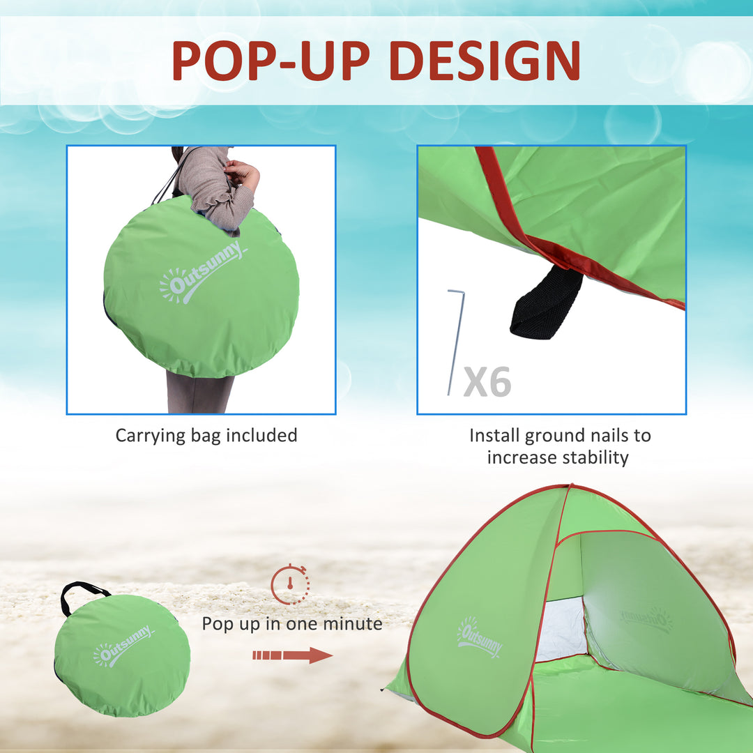 Pop Up Tent Beach Fishing Camping UV Protection Patio Sun Shade Shelter
