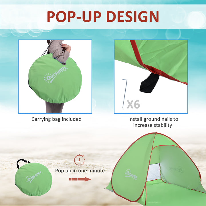 Pop Up Tent Beach Fishing Camping UV Protection Patio Sun Shade Shelter