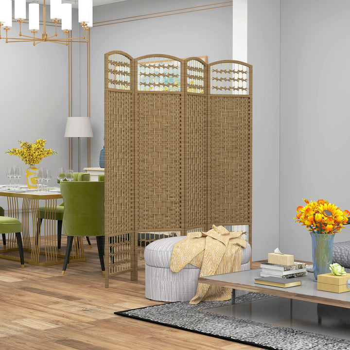 4 Panel Folding Room Divider, Privacy Screen, Paravent Partition Separ