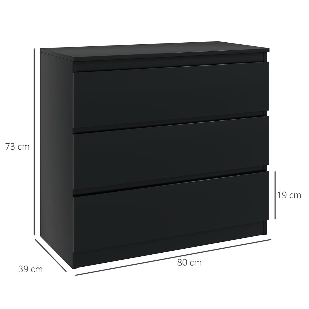MCL Chest of Three Drawers - Black
