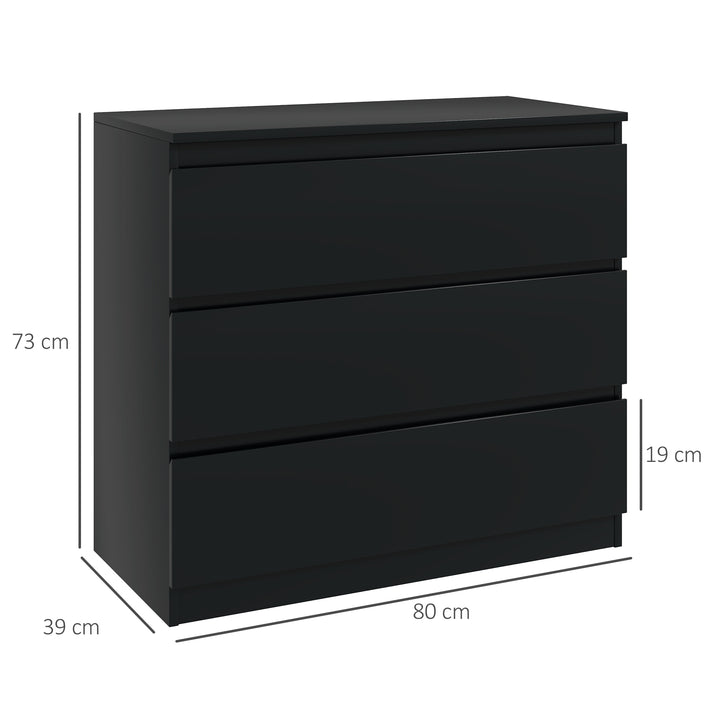 MCL Chest of Three Drawers - Black