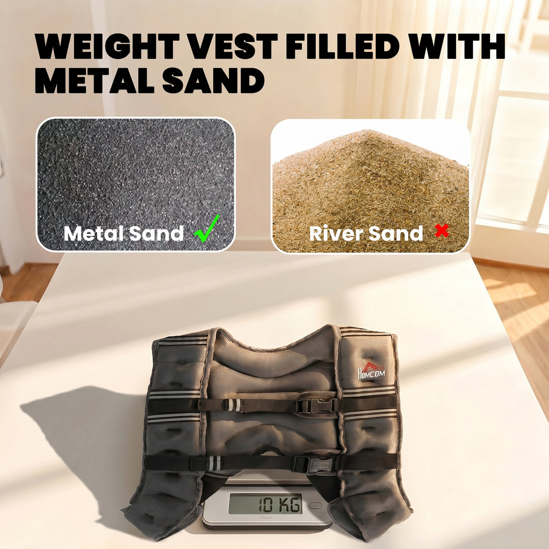 10KG Weighted Vest, Running Weight Vest with Adjustable Strap, Conveni