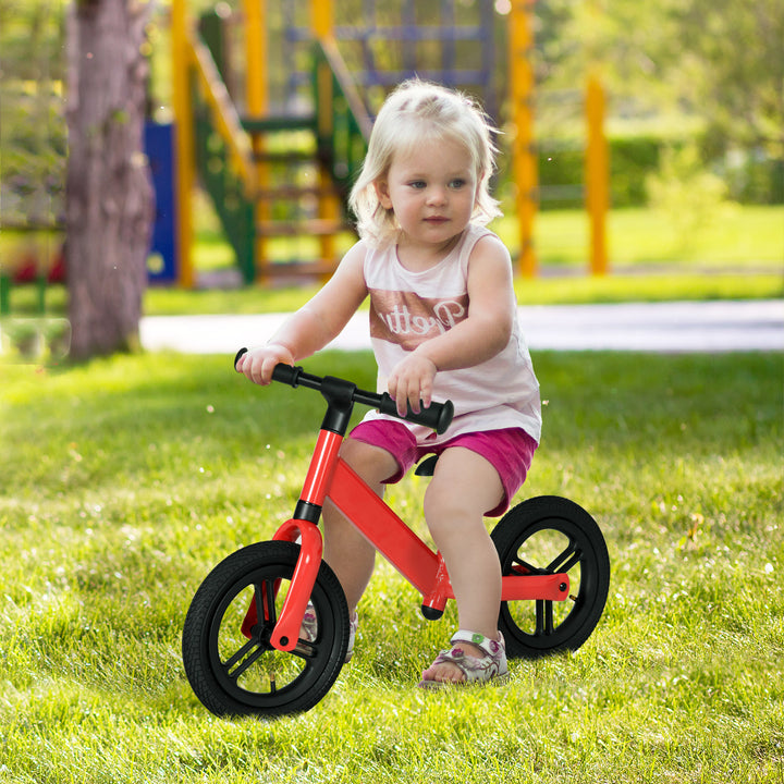 AIYAPLAY 12" Kids Balance Bike, No Pedal Training Bike for Children with Adjustable Seat, 360° Rotation Handlebars