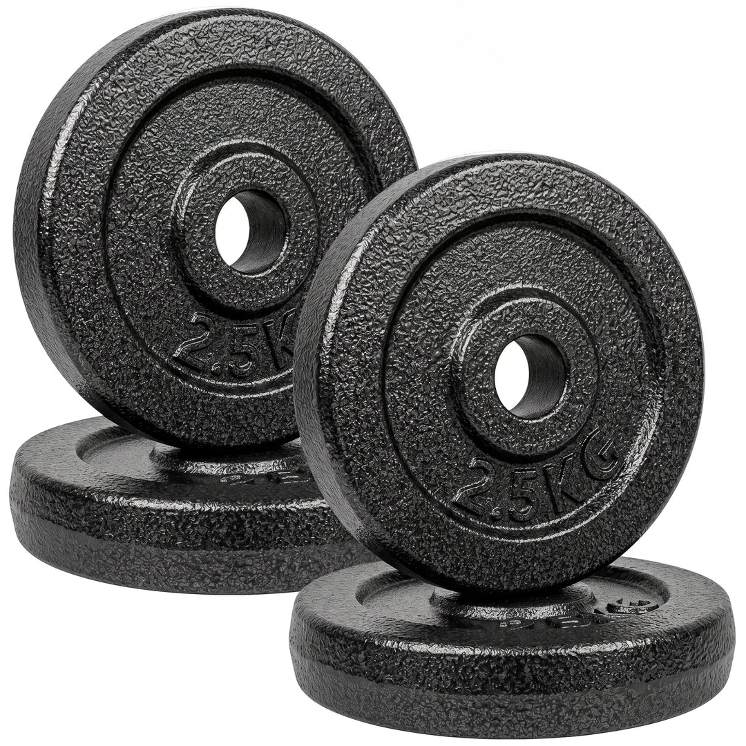 Weight Plates Set, 1"/2.5cm Weight Disc Pair, 4 x 2.5kg Metal Dumbbell