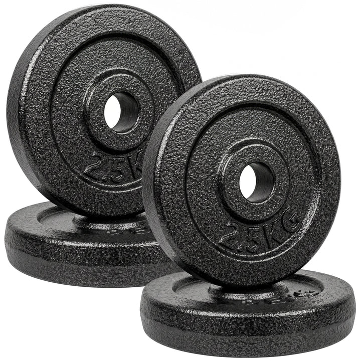 Weight Plates Set, 1"/2.5cm Weight Disc Pair, 4 x 2.5kg Metal Dumbbell