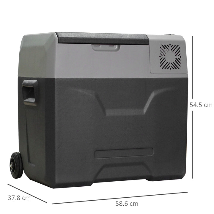 MCL Car Refrigerator, Portable 12/24V 50 Litre Compressor Fridge Freezer, Electric Cooler Box for Camping, Travel, Picnic, Down to -20℃