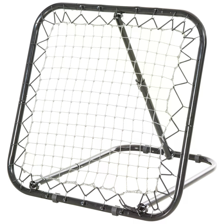 HOMCOM Angle Adjustable Rebounder Net Goal Training Set Football, Baseball, Basketball Daily Training, Black | Aosom UK