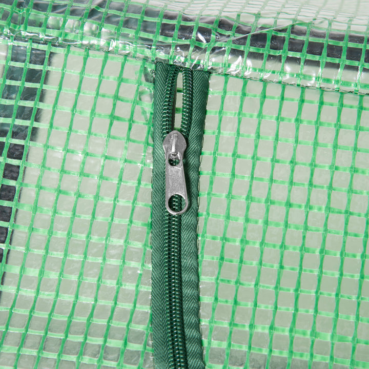 MCL Mini Greenhouse, Small Plant Grow House for Outdoor with Durable PE Cover, Observation Windows, 180 x 60 x 60 cm, Green