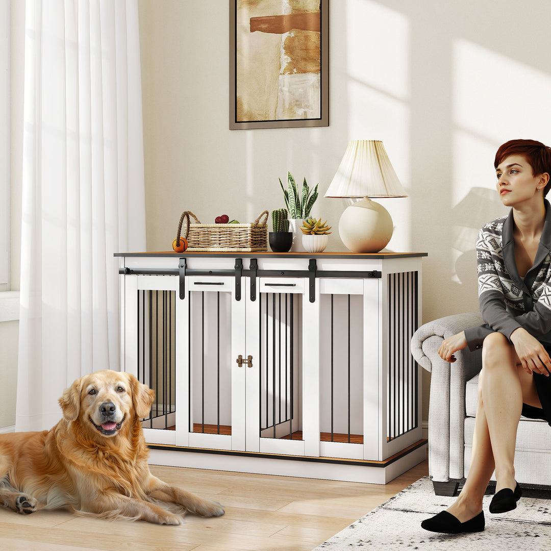 MCL Dog Crate Furniture for Large Dogs, Double Dog Cage for Small Dogs