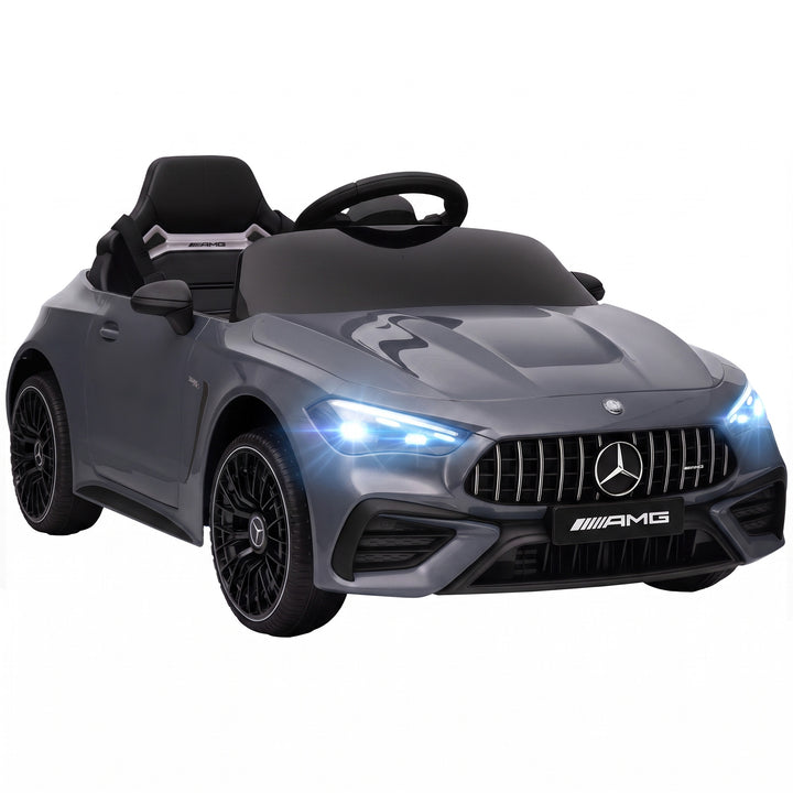 Licensed Mercedes AMG Kids Electric Car, 12V Ride On Car with Dual Mot
