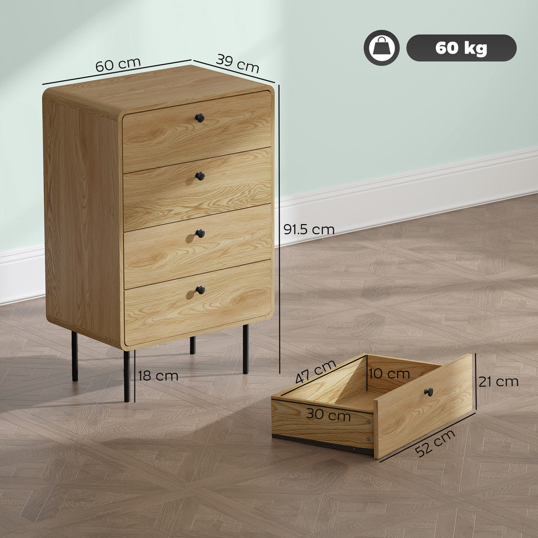 Modern Chest of Drawers with 4 Drawers