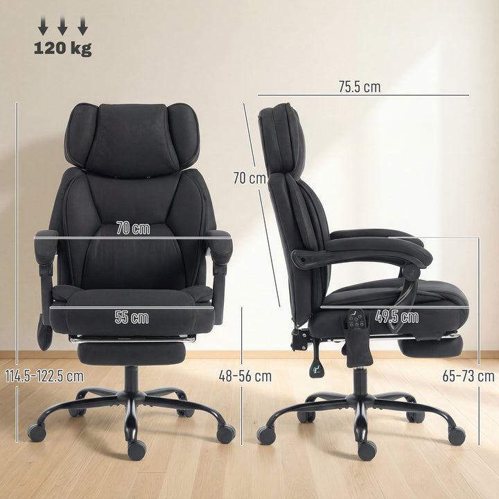 High Back Vibration Massage Office Chair Heated Reclining Computer Cha