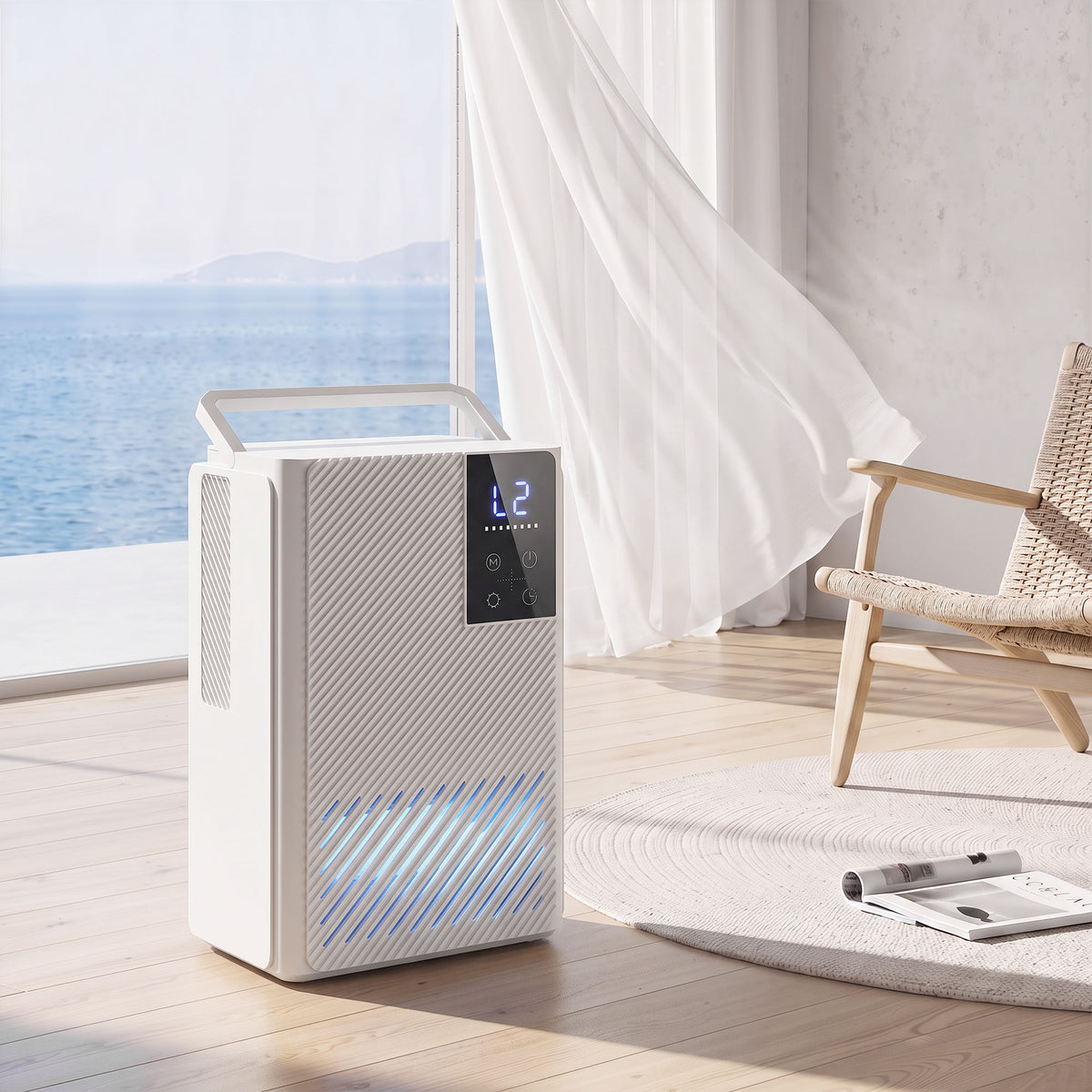 400mL/Day Small Dehumidifier, RGB Mood Lights, 24H Timer, LED - view 2