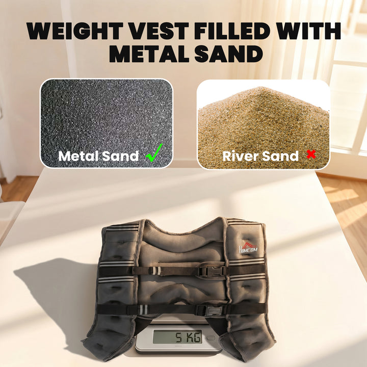 5KG Weighted Vest, Running Weight Vest with Adjustable Strap, Convenie