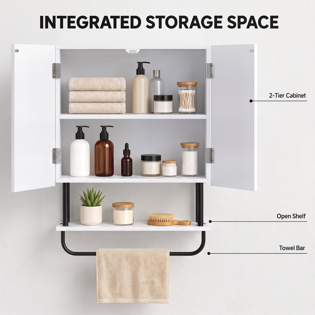 Bathroom Wall Cabinet Modern Space Saver Wall Mounted Cabinet Doors St