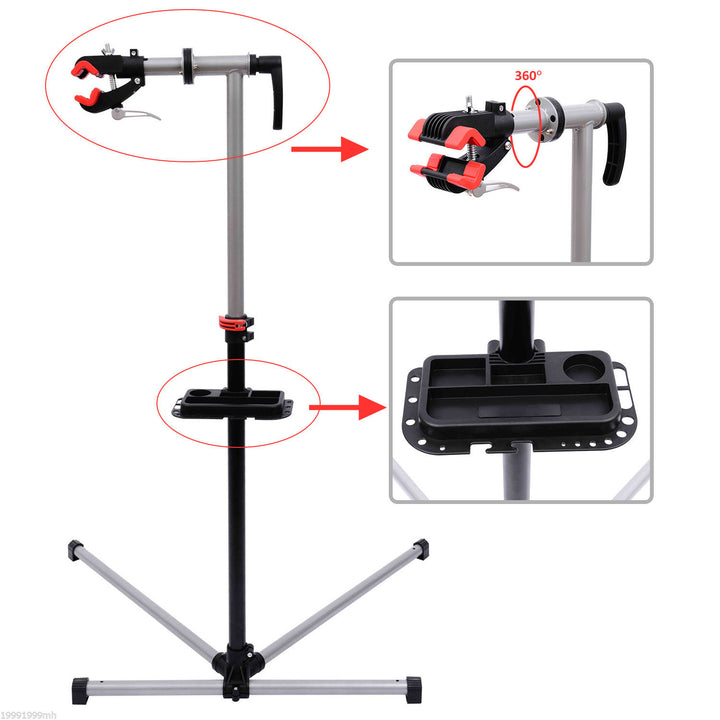 HOMCOM Professional Bike Cycle Bicycle Maintenance Repair Stand Workstand Display Rack Tool Adjustable New | Aosom UK